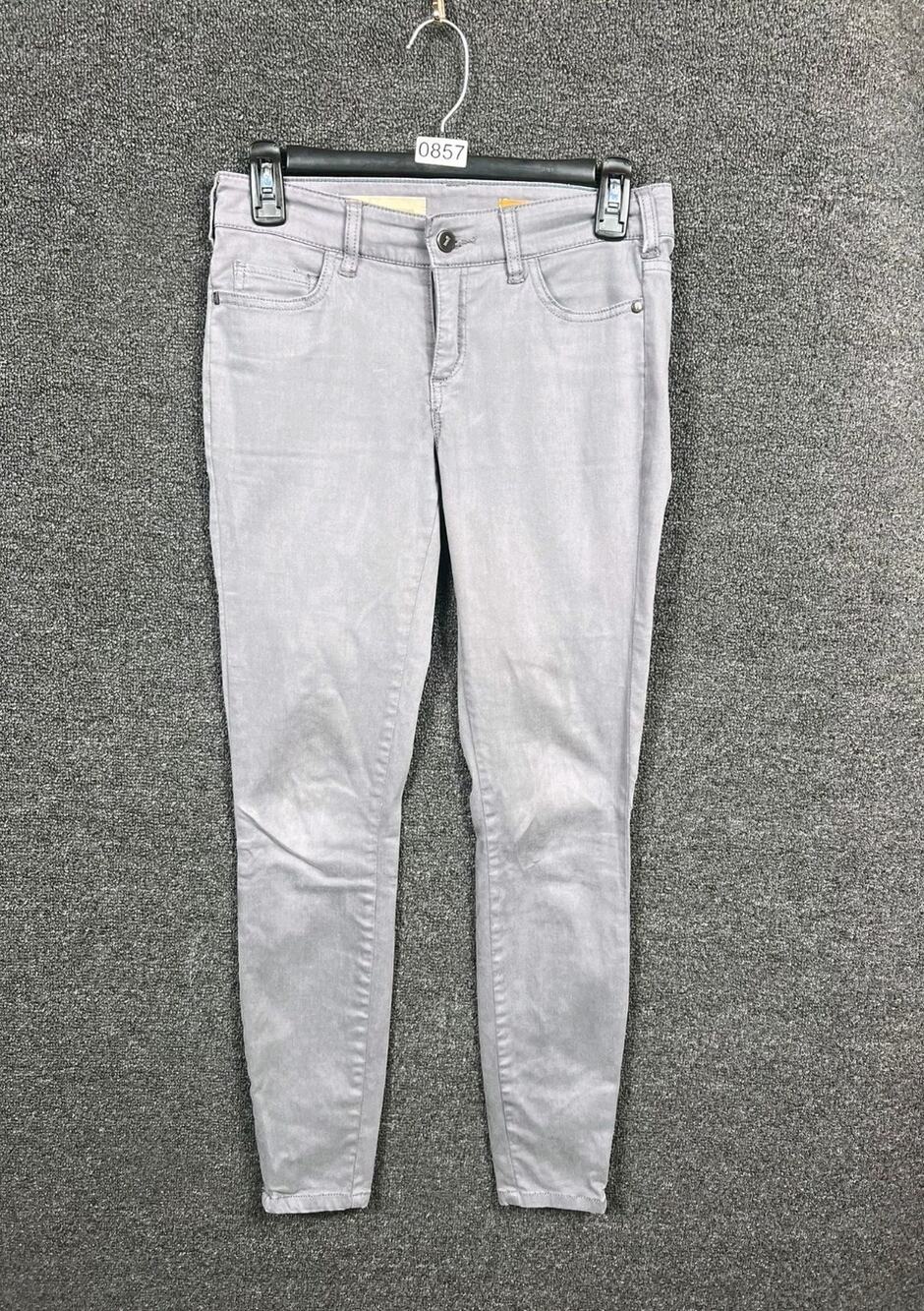 Anthropologie Pilcro Skinny Jeans Womens Size 25 Gray Mid Rise Denim Strecth